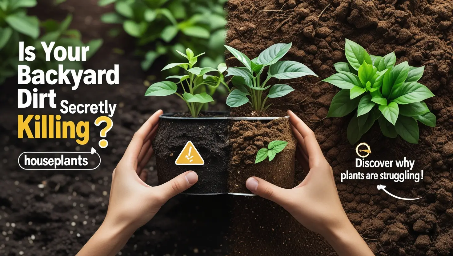 Is your backyard dirt harming your houseplants? Learn how proper soil can keep your indoor plants thriving.